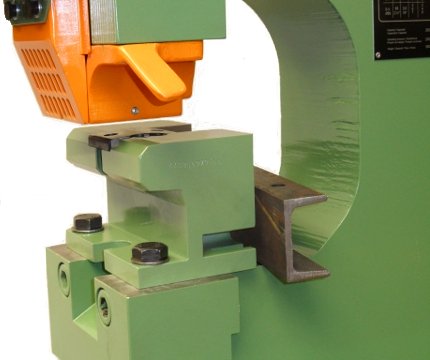punching in the flange of UNP80 channel